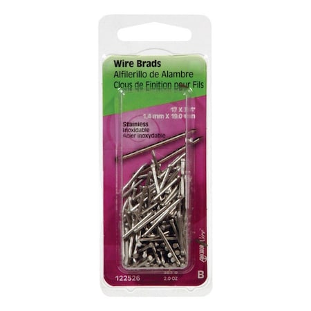 Homecare Products 0.75 x 17 in. Stainless Brad HO3304793